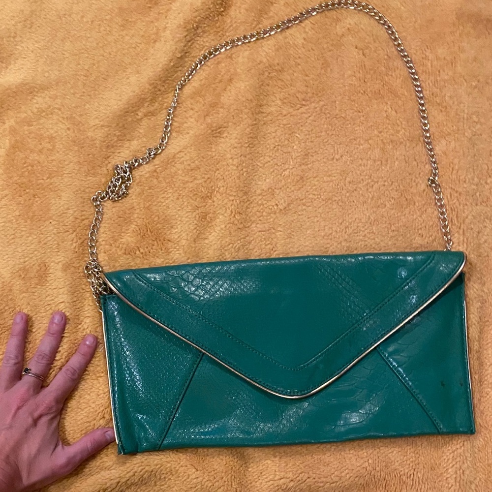 Green Steve Madden Envelope Purse